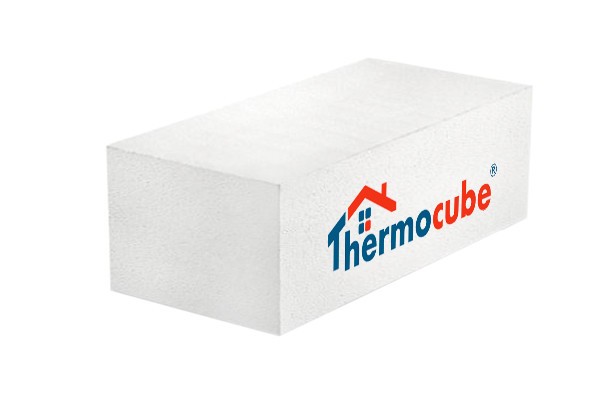 Газосиликатный блок Thermocube КЗСМ плотностью D400, шириной 500 мм, длиной 600 мм, высотой 200 мм.
